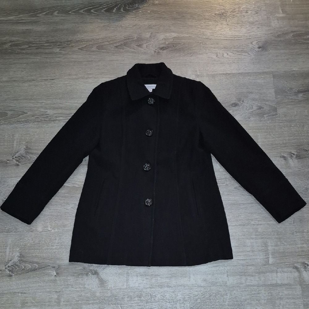 Vintage Liz Claiborne Black Pea Coat